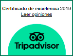 Certificado de excelencia Tripadvisor 2019